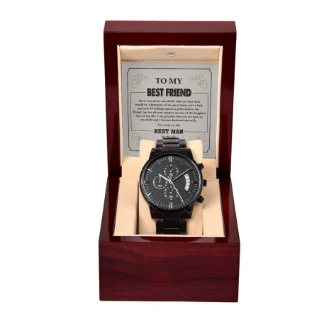 Best Man-All Your Support-Metal Chronograph Watch