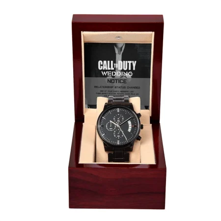 Best Man-Call to Duty-Metal Chronograph Watch