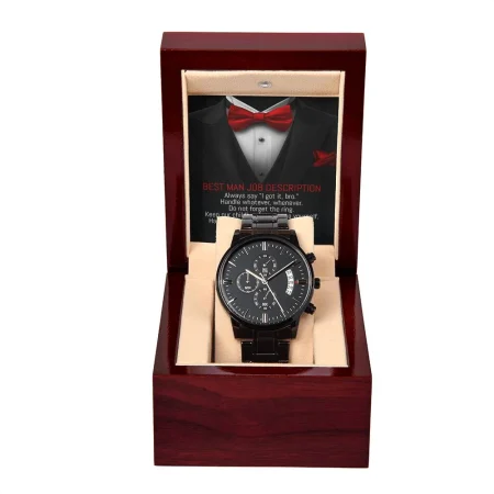 Best Man-Want The Job-Metal Chronograph Watch