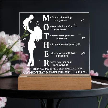 Mom-Means The World-Acrylic